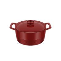 双立人（ZWILLING）汤锅珐琅锅龙铸铁锅炖锅煲汤锅焖烧炖煮家用餐厅厨房 古韵红22cm