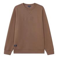 诺帝卡（NAUTICA）24春夏双面珠地亲肤舒适圆领卫衣男KO4305 蜜棕20C S