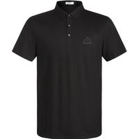 劲霸男装男士polo纯色时尚休闲百搭夏季短袖polo衫男|FTBG2381 黑色 190/3XL