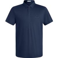 劲霸男装男士polo纯色时尚休闲百搭夏季短袖polo衫男|FTBG2381 深兰 180/XL