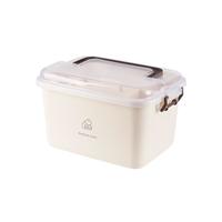 百草园塑料家用医药箱手提多功能药品收纳药箱双层中号1个装