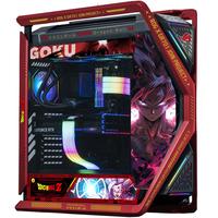 华硕(ASUS)ROG GR701 创世神机箱 吹雪机箱 EVA明日香联名台式机箱ARGB灯板全塔机箱翻毛皮白色机箱 黑红龙珠主题(黑红创世神+灯板)