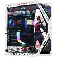 华硕(ASUS)ROG GR701 创世神机箱 吹雪机箱 EVA明日香联名台式机箱ARGB灯板全塔机箱翻毛皮白色机箱 永劫无间主题(黑白创世神+灯板)