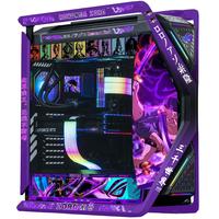 华硕(ASUS)ROG GR701 创世神机箱 吹雪机箱 EVA明日香联名台式机箱ARGB灯板全塔机箱翻毛皮白色机箱 索隆主题(黑紫创世神+灯板)