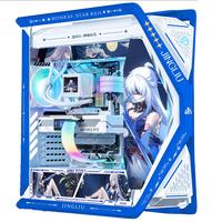 华硕(ASUS)ROG GR701 创世神机箱 吹雪机箱 EVA明日香联名台式机箱ARGB灯板全塔机箱翻毛皮白色机箱 镜流主题(渐变创世神+灯板)