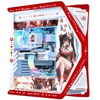 华硕(ASUS)ROG GR701 创世神机箱 吹雪机箱 EVA明日香联名台式机箱ARGB灯板全塔机箱翻毛皮白色机箱 花火主题(红白创世神+灯板)