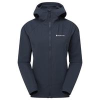 MONTANE盟泰恩TENACITY HOODIE女防风耐磨连帽软壳衣 四向高弹持久防泼水 ECLIPSE BLUE 日蚀蓝 M