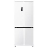 海信 Hisense470小魔方冰箱超薄零嵌入式十字四开门家用智控变温一级能效双变频净味电冰箱 BCD-470WMK1DPU云锦白