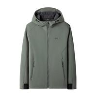 探路者(TOREAD)软壳服户外防风保暖加绒软壳衣徒步夹克衫登山服外套TAEECM91899 灰湖绿(男24新) S