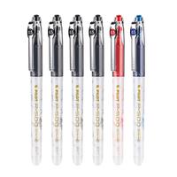 百乐（PILOT）金标P500中性笔刷题书写考试笔大容量全针管水笔走珠笔高颜值黑色签字笔0.5 【金标4黑+1红+1蓝】6支装/0.5mm