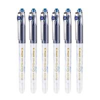 百乐（PILOT）金标P500中性笔刷题书写考试笔大容量全针管水笔走珠笔高颜值黑色签字笔0.5 【金标蓝沙金】6支装/0.5mm