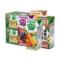  KAGOME/可果美 4口味组合 复合果汁饮料  蔬菜汁12盒+果蔬汁组合12盒 四口味组合 箱装 200