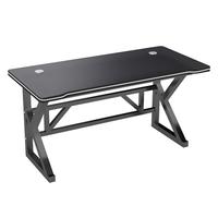 全品屋实木电脑桌台式电竞桌家用双人游戏桌子办公书桌工作台学习写字桌 【18MM实木芯】碳纤战甲100*60