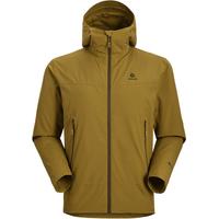 KAILAS凯乐石雷鸟连帽软壳衣GTX宽松弹力透气户外登山徒步防风外套男款 苍黄-男
