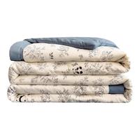 雅鹿空调被夏凉被可机水洗夏季单双人2025夏天宿舍薄被子被芯 熊猫物语 150*200cm