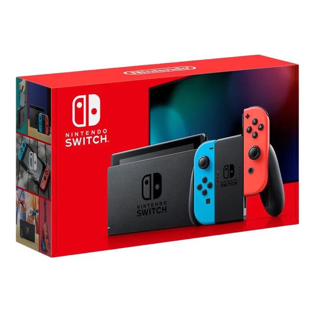 任天堂 日版 Switch游戏主机 续航增强版 红蓝