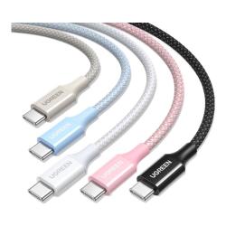 绿联 双头Type-C数据线 PD60W快充 尼龙织 1.5米