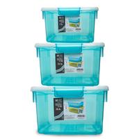 茶花 CHAHUA 收纳箱大号有盖透明塑料衣物玩具收纳储物箱整理箱 【黄色】 1个装【15.5L】41*30*19cm 秋杏黄