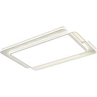 TCL照明 吸顶灯具led后现代北欧大气创意卧室灯中山灯具 雪暖系列 【三色调光】80*52cm