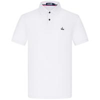 Navigare意大利小帆船短袖POLO衫男士薄款透气夏装弹力速干休闲宽松体恤衫 漂白 XL /52