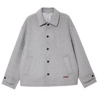杰克·琼斯(JACK&JONES)春秋时尚百搭可拆卸加绒内胆多色可选尖领毛呢大衣224427018 浅花灰色G41 厚款 浅花灰色G41 170/92A/S