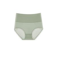 浪莎4条装内裤女冰丝高腰无痕纯棉抗菌短裤薄款网眼透气女士内裤 XL【120-140斤】