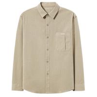 MARKLESS衬衫男秋冬商务休闲衫衣纯色莱塞尔上衣 CSB3520M 卡其色 XL