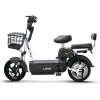 立马小叮当电动自行车铅酸电池48V20Ah上班代步新国标电瓶车欢乐豆小锦鲤 幻夜黑