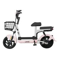 立马小糖心电动自行车铅酸电池48V12Ah上班代步新国标电瓶车欢乐豆小锦鲤  缪缪粉