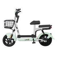 立马小糖心电动自行车铅酸电池48V12Ah上班代步新国标电瓶车欢乐豆小锦鲤 青岩绿