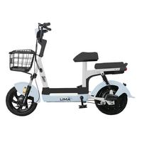 立马小糖心电动自行车铅酸电池48V12Ah上班代步新国标电瓶车欢乐豆小锦鲤  静谧蓝