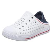 Skechers斯凯奇童鞋男女夏季一脚蹬撞色休闲凉鞋儿童洞洞鞋91995N 26