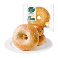 桃李贝果面包夹心 饱腹代餐休闲办公室零食早餐食品新鲜短保 全麦鸡肉蓬蓬松80g/袋*6袋480g