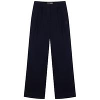 小熊休闲裤春季休闲裤宽松直筒裤长裤卡其色裤子时髦女