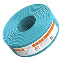 秋叶原 七类双屏蔽网线CAT7类 万兆工程家装宽带布线网络线 水蓝色 50米 QS2620T50