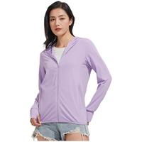 蕉下柠檬升级腋下透气防晒衣女UPF50+冰丝凉感防晒服防紫外线皮肤衣男轻薄 KY111306紫色-女 2XL