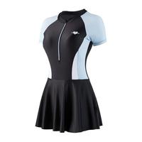 361°泳衣女保守连体裙式透气快干游泳衣遮肉显瘦泡温泉泳装 M 身高150-160cm/体重40-48kg