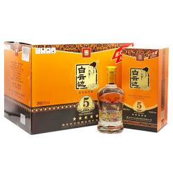 白云边 5星五星陈酿50度白酒520ml浓酱兼香型粮食固态发酵   50度 520mL 6瓶 整箱装
