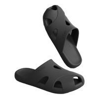 朴西2025花园包头凉拖鞋女居家eva夏季外穿防滑不臭脚洞洞鞋男 黑色 42-43