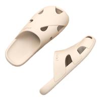 朴西2025花园包头凉拖鞋女居家eva夏季外穿防滑不臭脚洞洞鞋男 象牙白 36-37