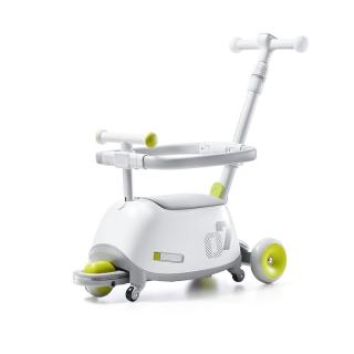 babycare 双子滑板车儿童滑板车1-3岁多功能遛娃宝宝可坐滑滑车 辛德白