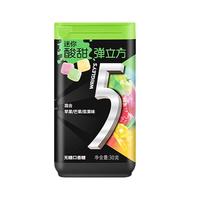 绿箭5弹立方爆酸味口香糖混合苹果芒果浆果味30g/瓶 接吻糖休闲零食 FIVE混合苹果芒果浆果味30g*1