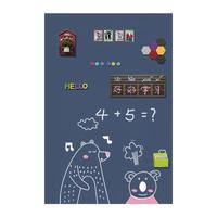 飞博士墨绿色120*150cm双层磁性黑板墙贴儿童创意涂鸦墙环保可擦写无尘黑板家用上磁力黑板 墨绿色:120*150cm双层磁性黑板贴