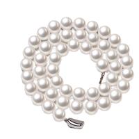 滴水成珠南珠世家正圆形淡水珍珠项链璨优雅优质珍珠套装母亲节 9-10mm白色珍珠
