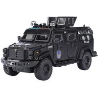 驰誉玩具 1:24特警装甲车剑齿虎警车玩具合金车模汽车模型男孩