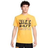 耐克(NIKE)春夏男短袖T恤 速干透气 运动休闲 FN3989-717 黄色L FN3989-717日晷黄
