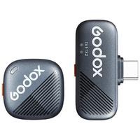 神牛Cube无线领夹麦克风户外采访vlog直播录音降噪声卡MiNi纽扣麦克风 【一拖一Type-C版】