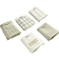 浪莎内裤女纯棉裆薄款5条清新少女中低腰无痕抗菌性感大码短裤 清新系5条装 2XL （135-155斤）