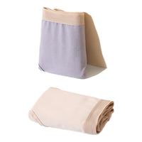 浪莎内裤女纯棉裆薄款5条清新少女中低腰无痕抗菌性感大码短裤 撞色系5条装 XL （118-135斤）