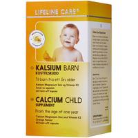 LIFELINE CARE生命力伽挪威牛乳钙液体钙婴幼儿钙镁锌儿童乳钙维生素K2 乳钙  60粒胶囊/盒